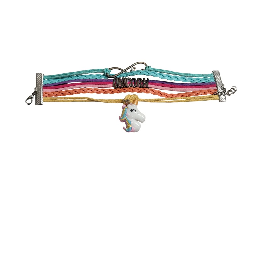 Unbranded Unicorn Multi-strand Bracelet Kids OS Multicolor Excellent Layered